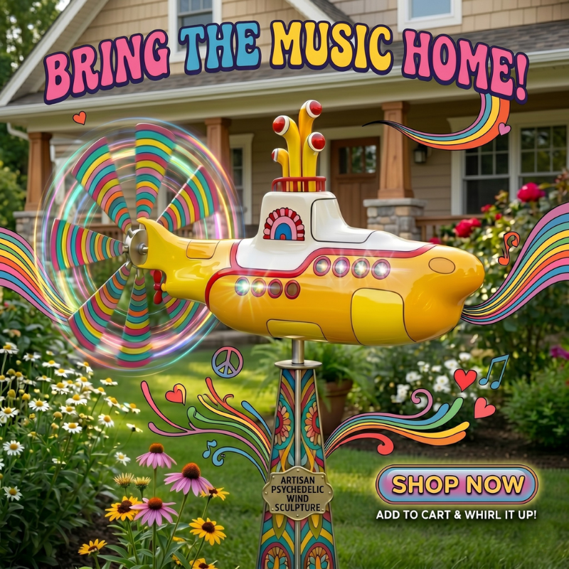 🔥🔥 Mother’s Day 70% Off--Retro Yellow Submarine Wind Spinner