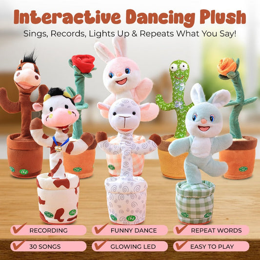 Interactive Dancing Plush: Sings, Records, Lights Up & Repeats What You Say!