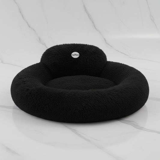 Myfablepets CalmNest Donut Dog Bed